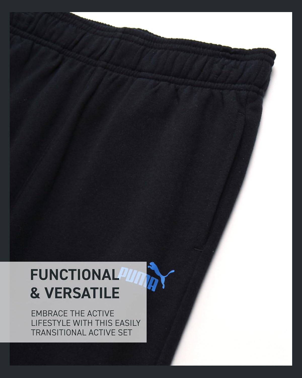 PUMA Boys 3-Piece Jogger Set - Soft Fleece Activewear