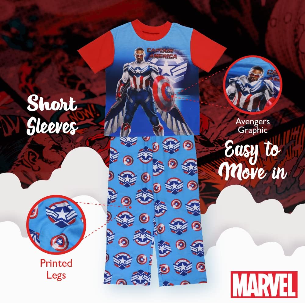 Marvel Boys Superhero Pajama Set