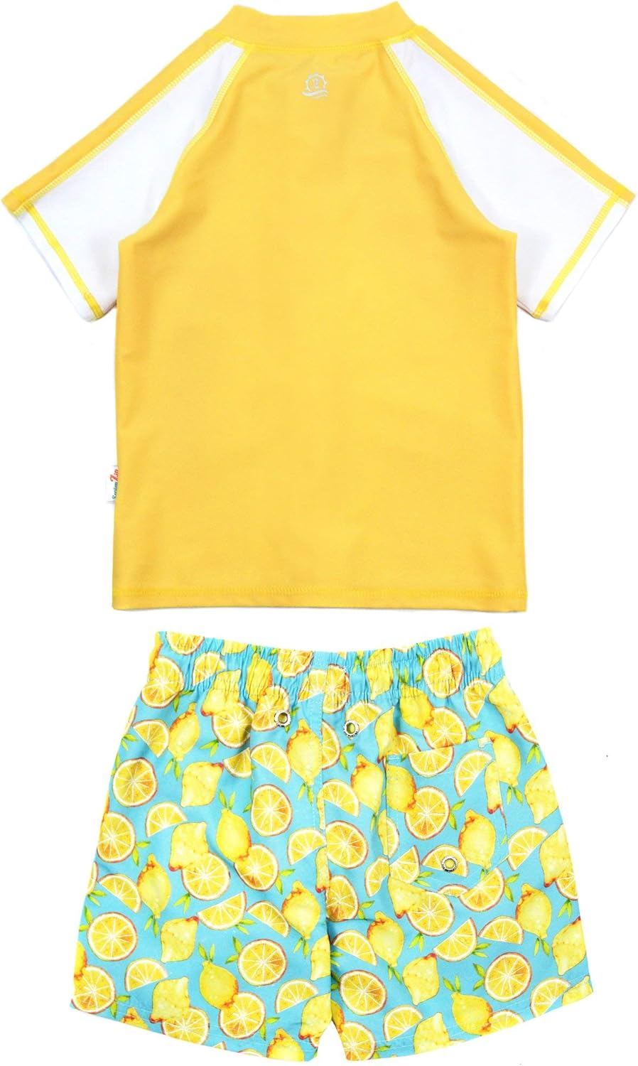 SwimZip Boys Rash Guard Swim Shorts Set - UPF 50 Sun Protection