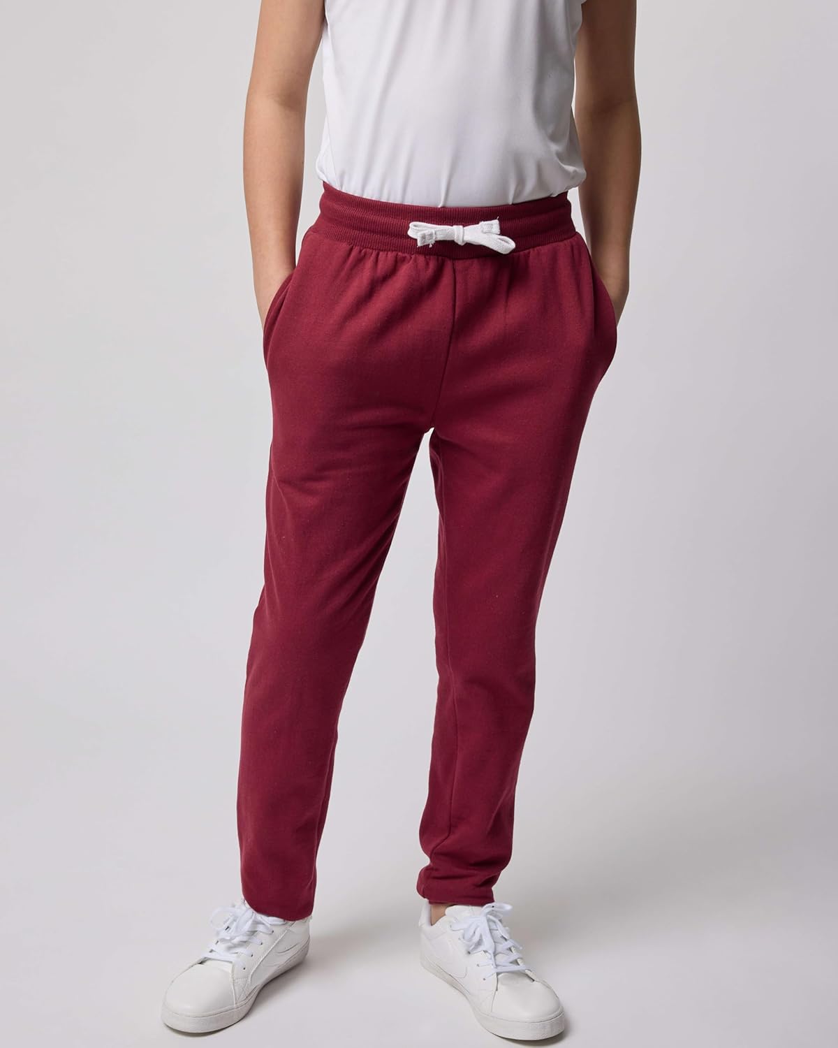 Real Essentials 3 Pack Boys Cotton Fleece Joggers Sweatpants