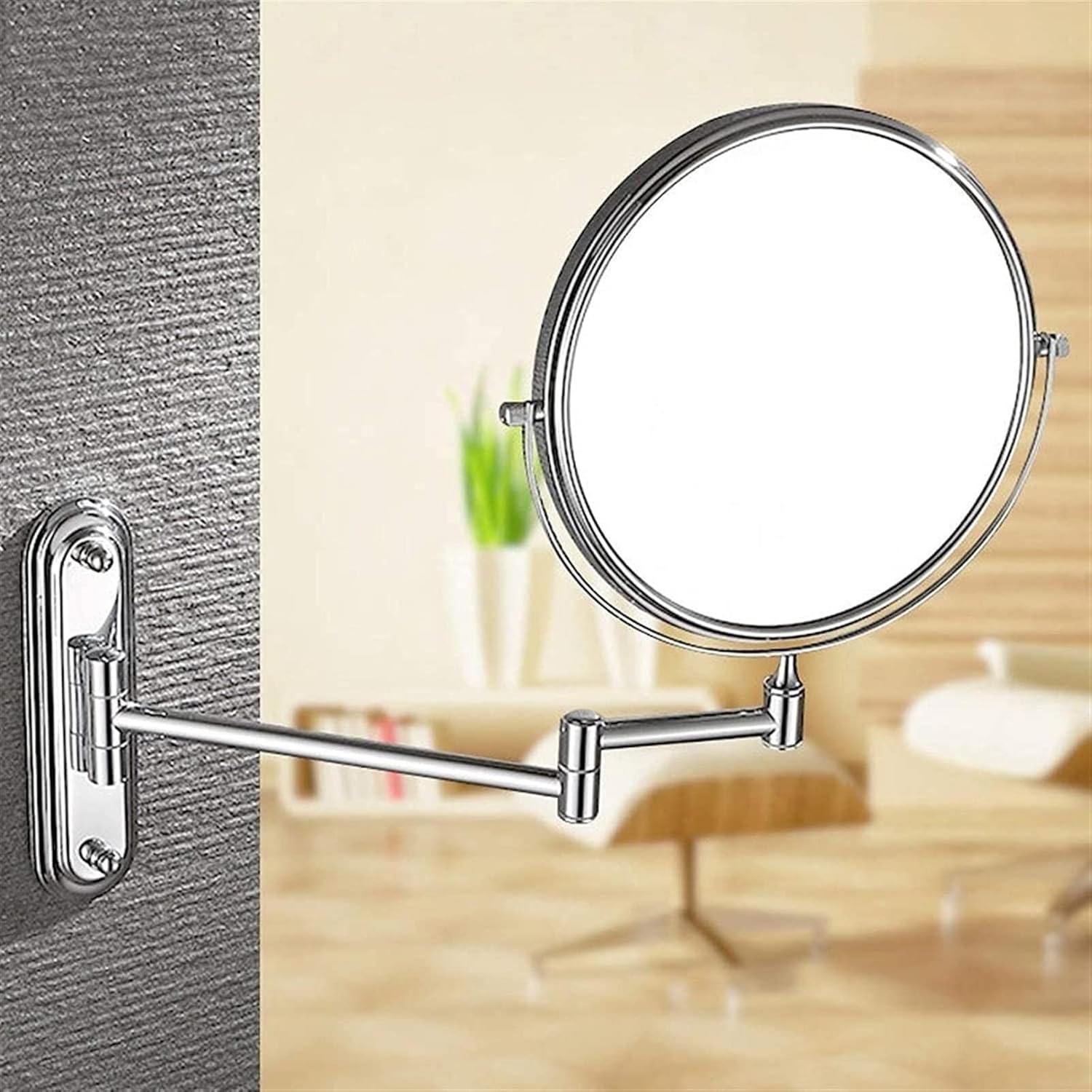 NOVOCE Extendable Makeup Mirror with 360-Degree Rotation