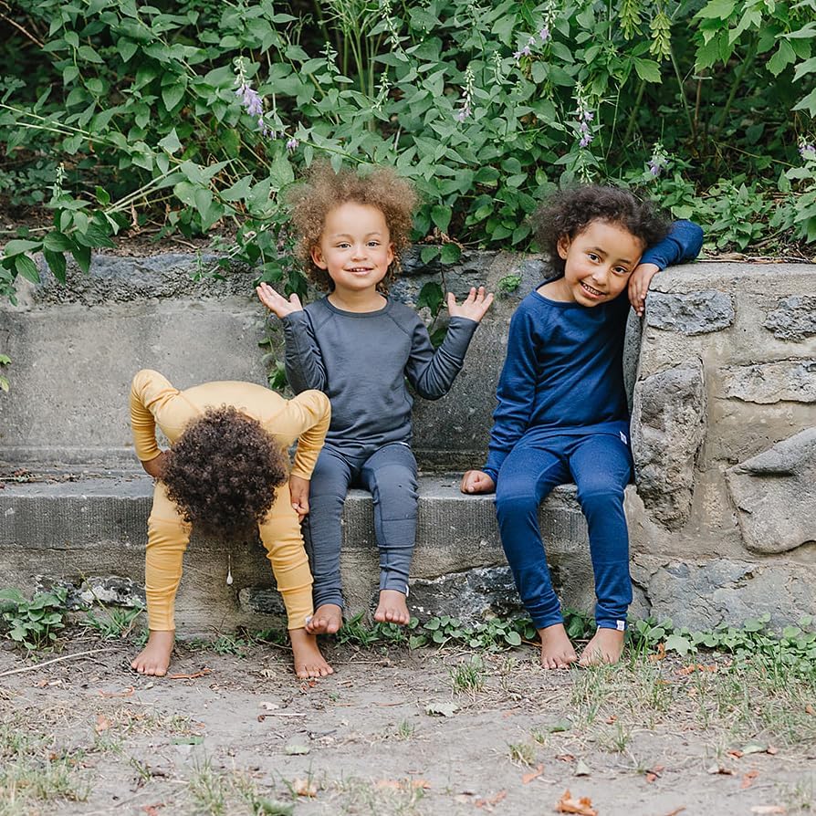 Woolino Merino Wool Kids Leggings - Soft Thermal Base Layer
