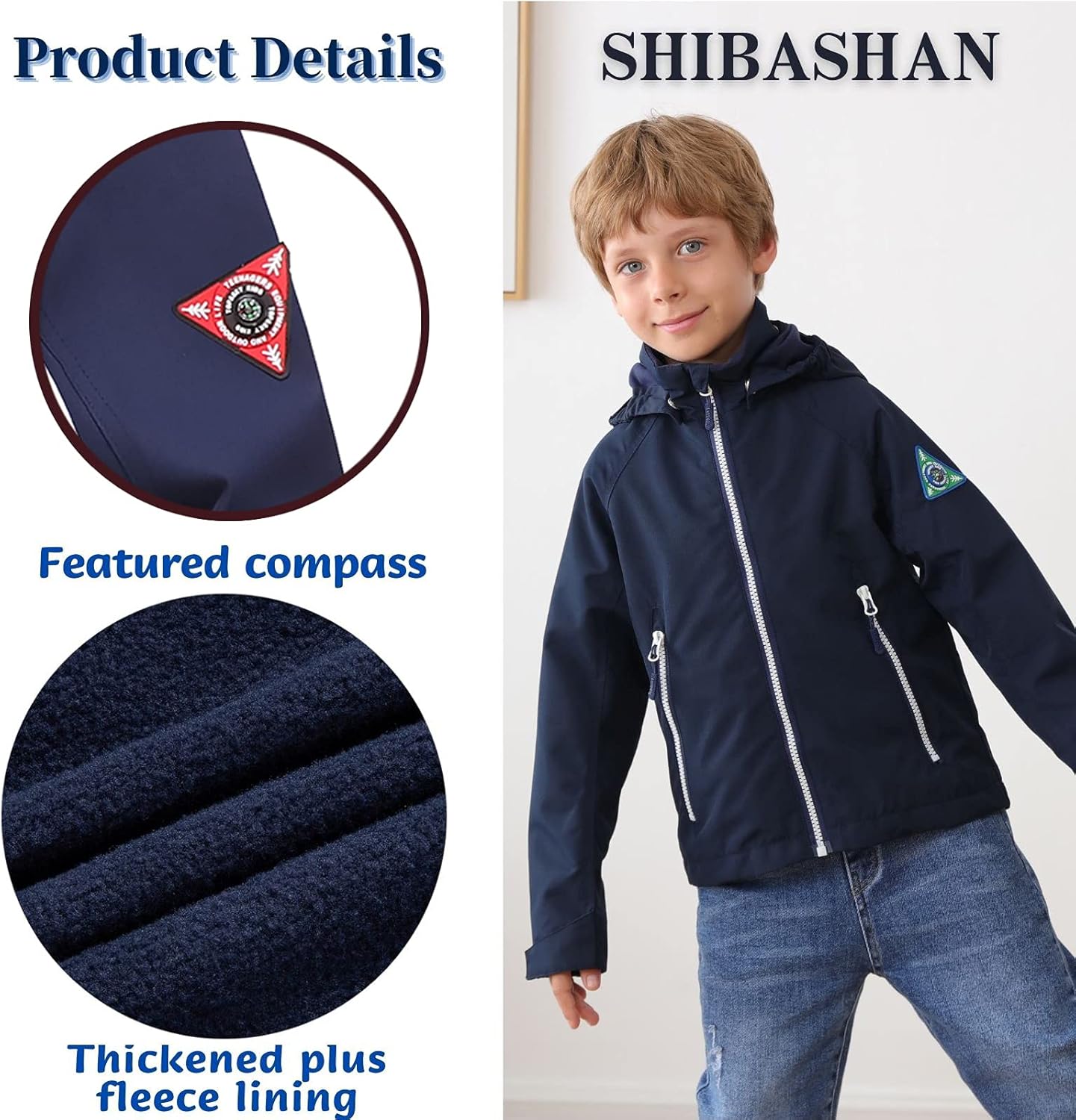 Premium Boys Girls Waterproof Jacket weatherproof raincoat for kids