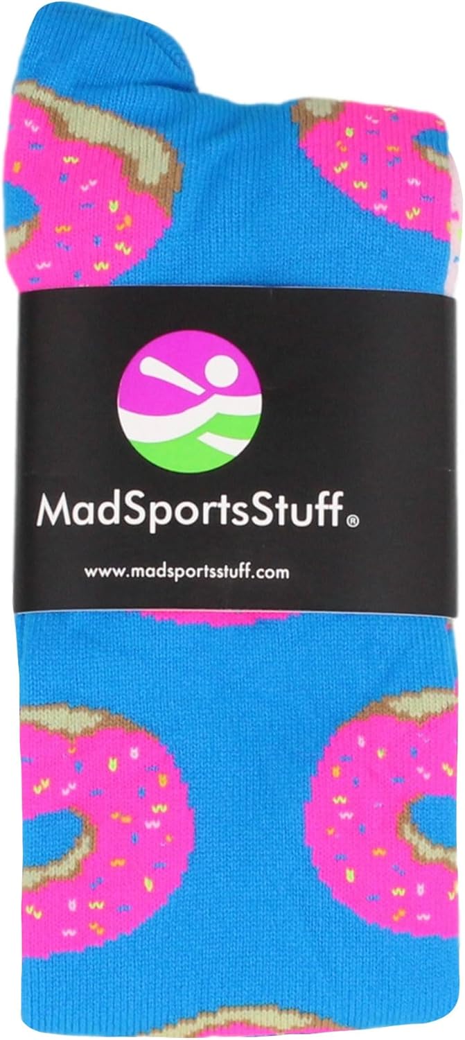 MadSportsStuff Donut Socks Pink Frosting Sprinkles