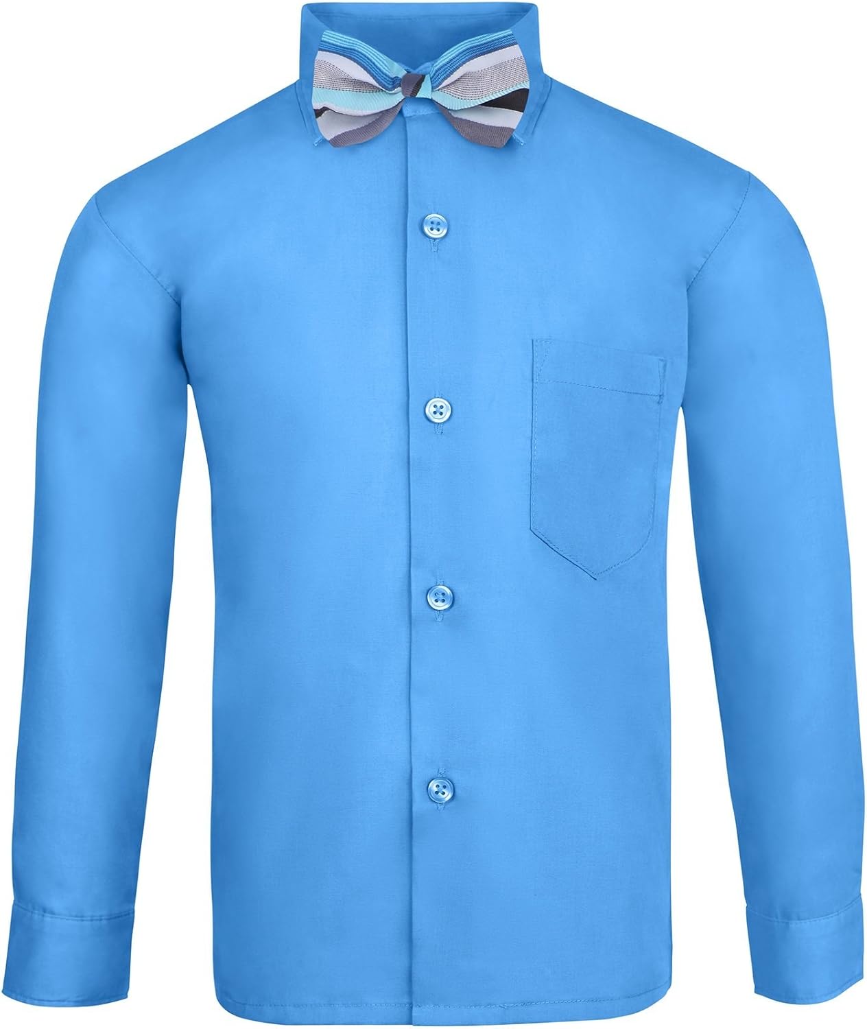 S H Churchill Co Boys 4 Piece Dress Shirt Set