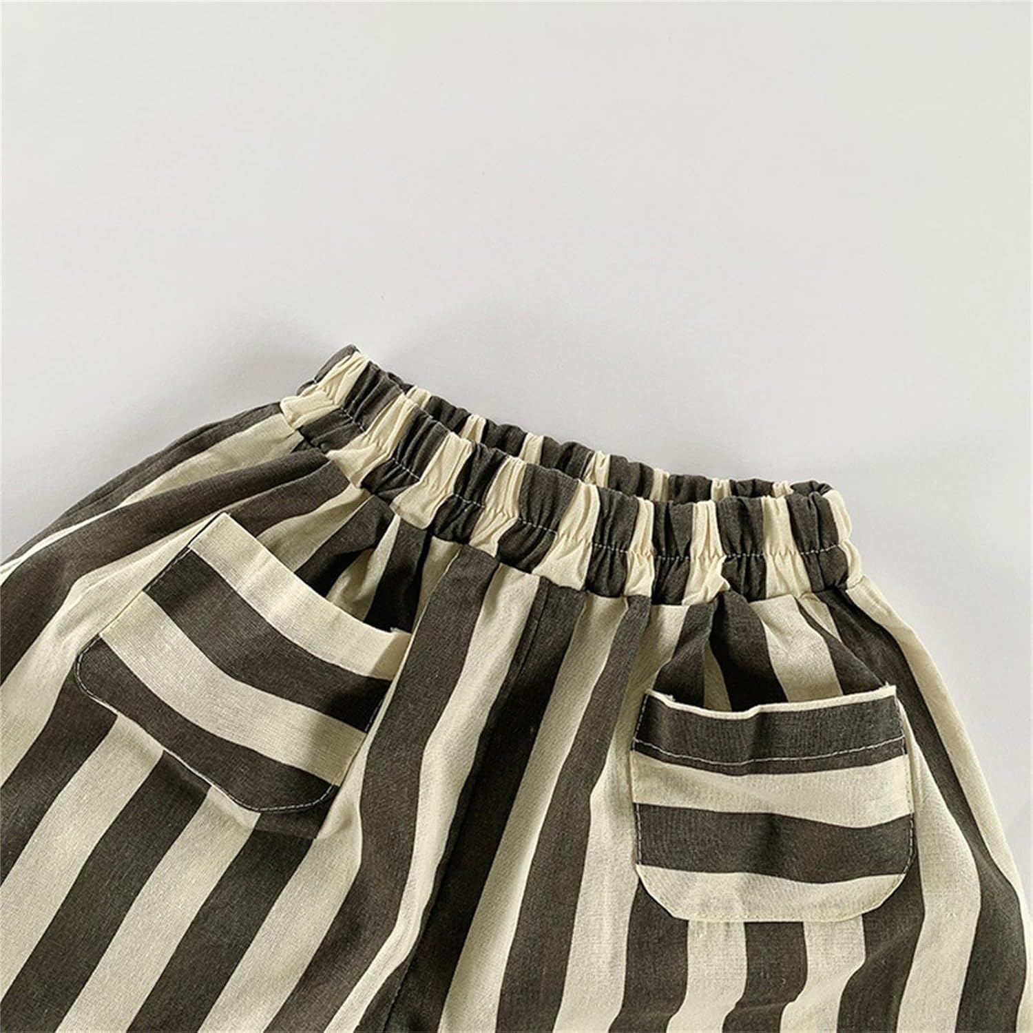 Premium Cotton Linen Boys Harem Pants with Elastic Waist