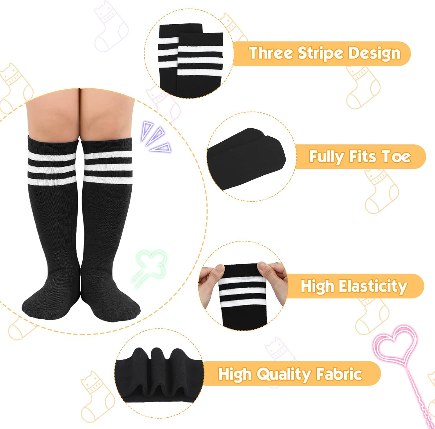 American Trends Kids Soccer Socks Toddler