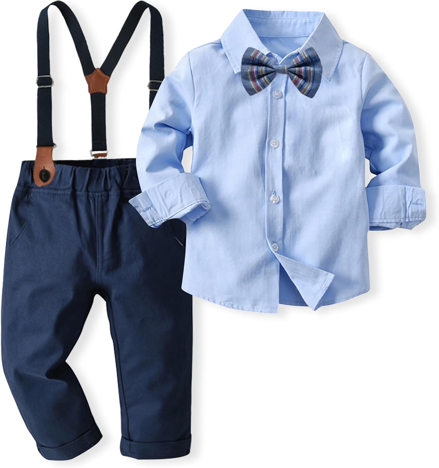 Volunboy Toddler Formal Set with Bowtie and suspenders