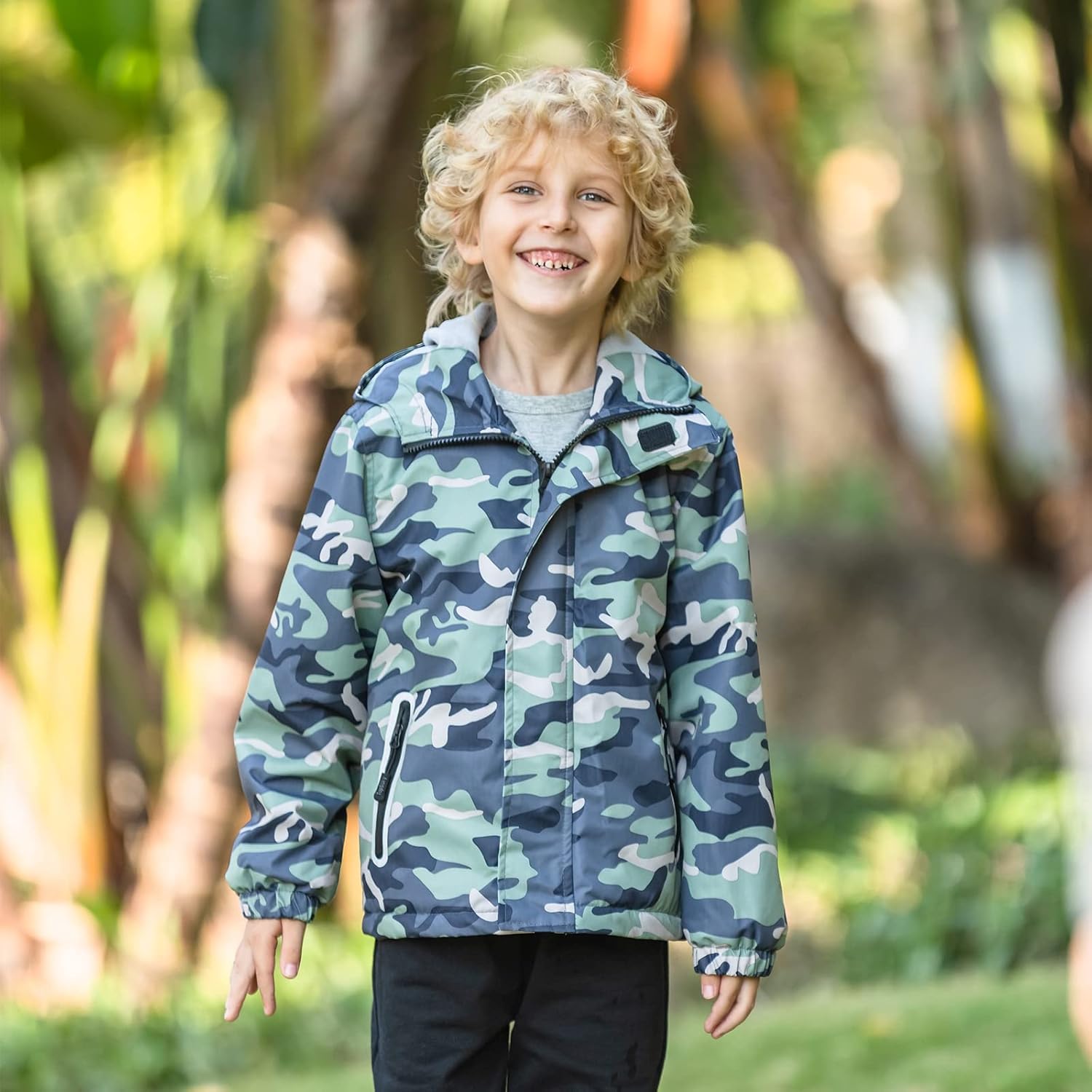Waterproof Kids Rain Jacket With Hood for Outdoor Adventures