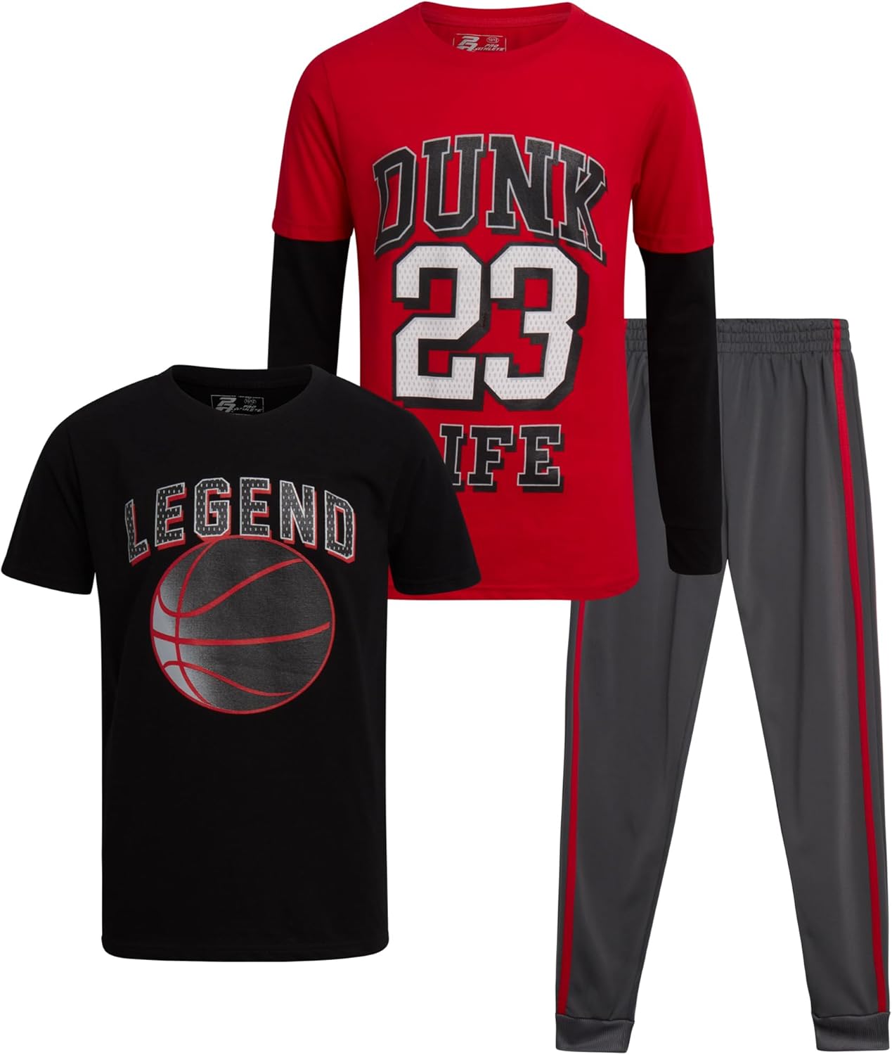 Bounce and Style Pro Athlete Boys 3-Piece Tracksuit Set