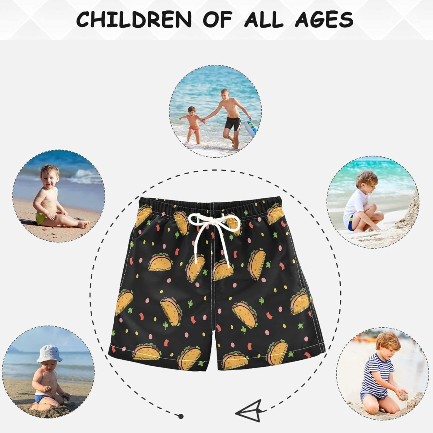 visesunny summer boys beach shorts