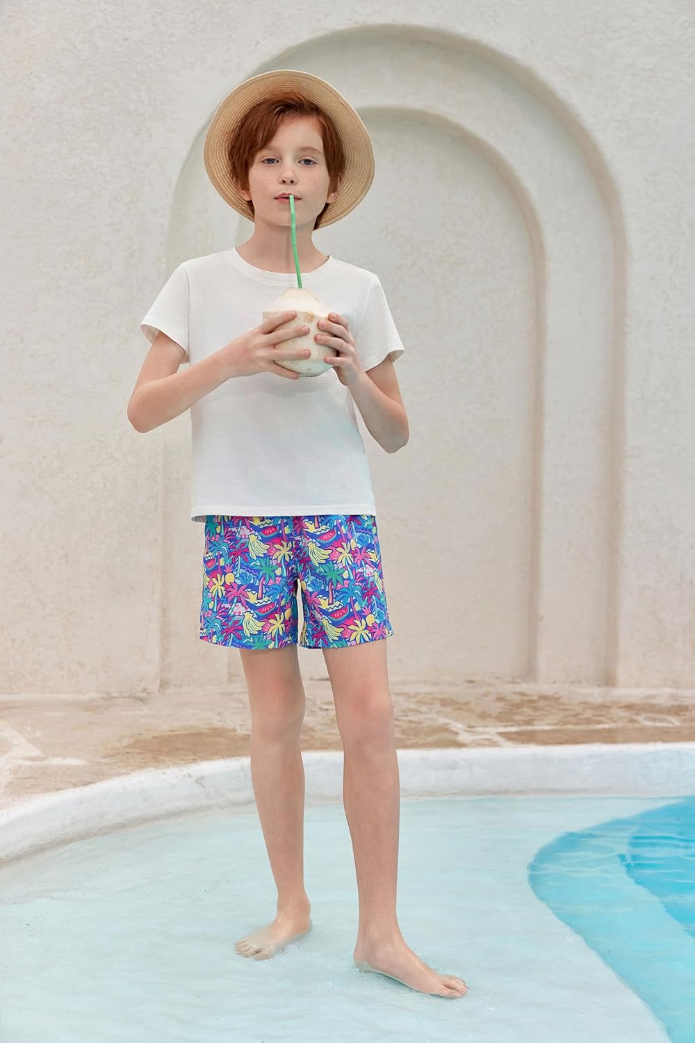 Haloumoning Boys Swim Trunks Durable Quick-Dry and Stylish