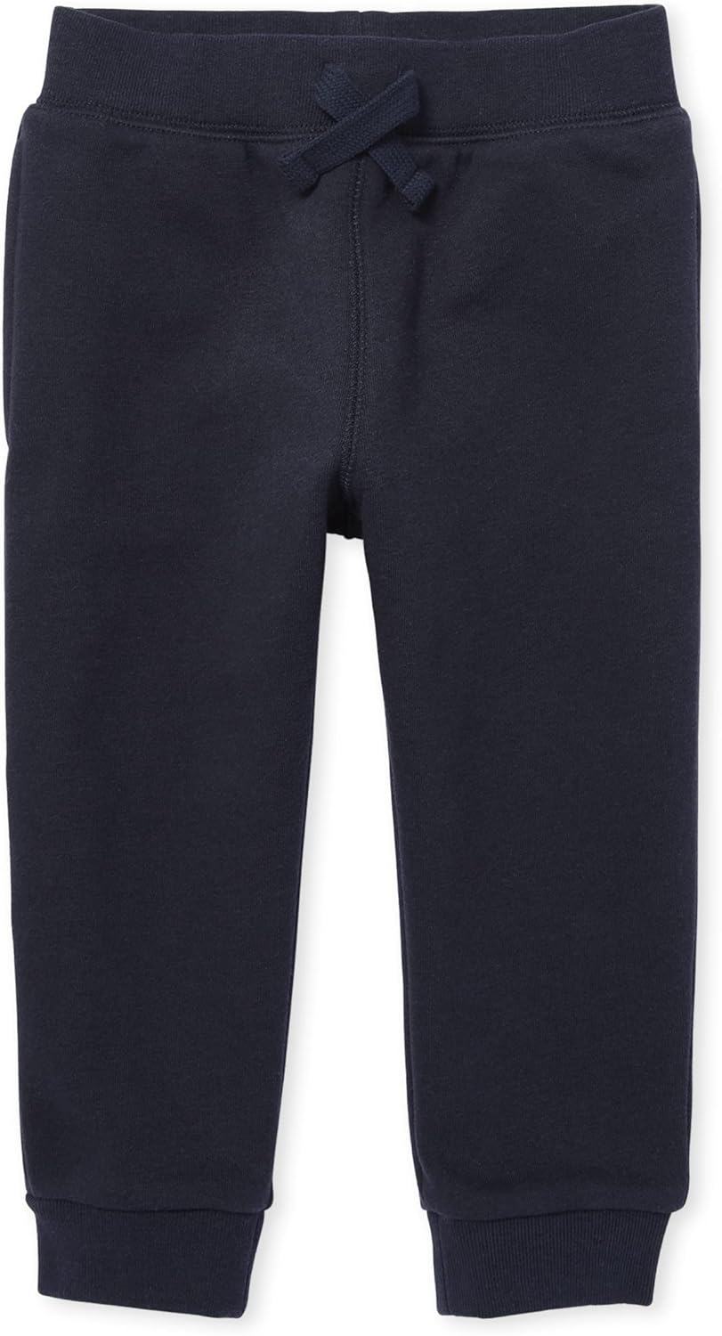 The Childrens Place Baby Boys Fleece Jogger Pants x2