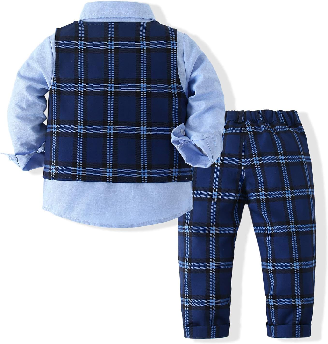 Boys Slim-Fit Plaid Button-Down Shirt