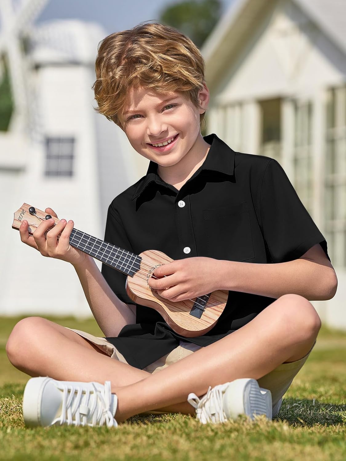 Comfortable Stylish Button-Down for Kids 5-14