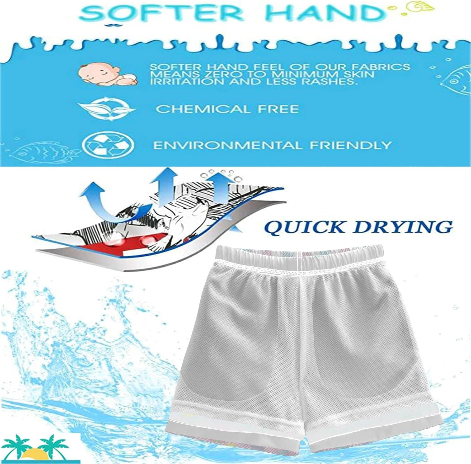 Kinetic Kids Surfing Board Shorts