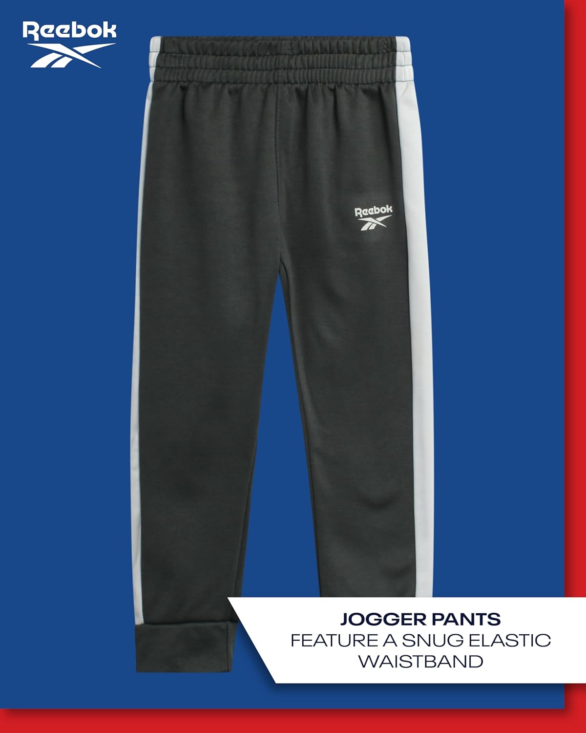 Reebok Boys Tracksuit Set - comfy athletic outfit for boys 12M-7