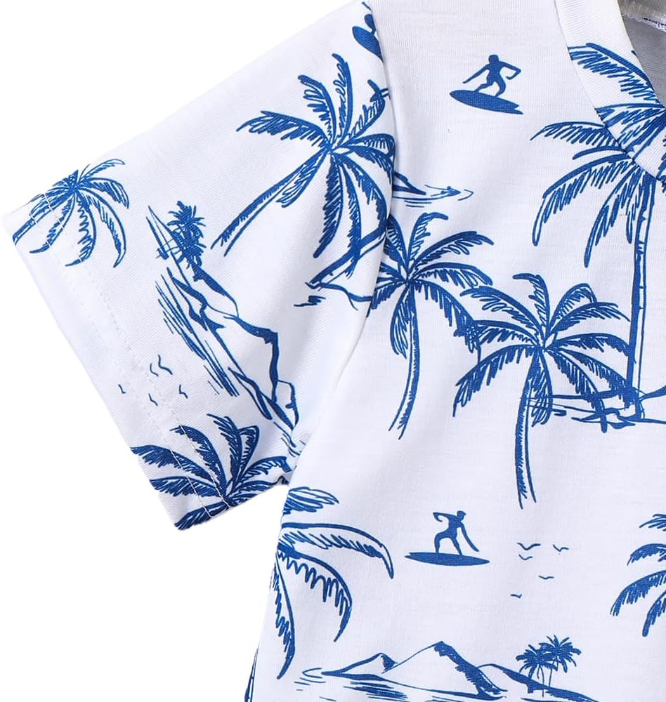 Toddler Girlgrafic Print T-Shirt Short Shorts Set for Summer