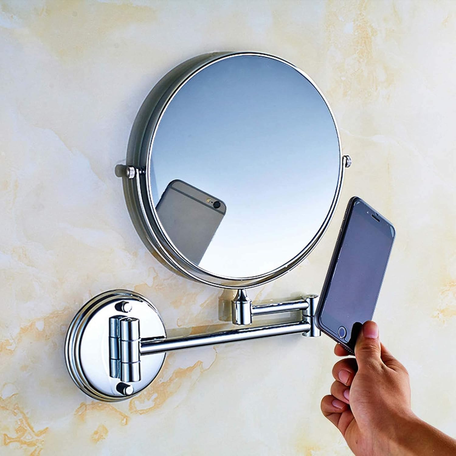 Premium 8 Wall-Mounted Mirror with 360 Swivel
