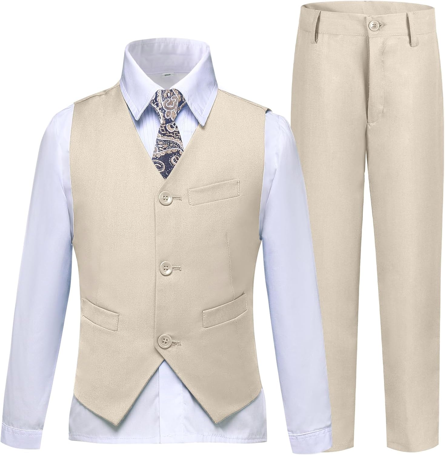 Boys Formal Suit 5-Piece Set Tuxedo for Boys
