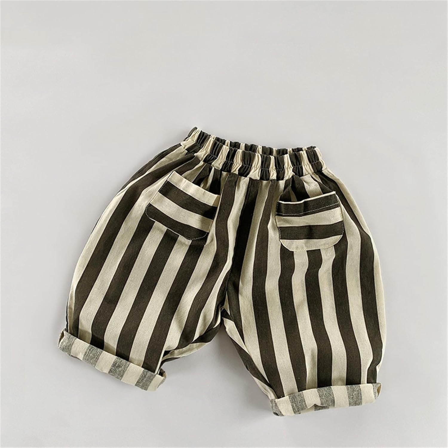 Premium Cotton Linen Boys Harem Pants with Elastic Waist