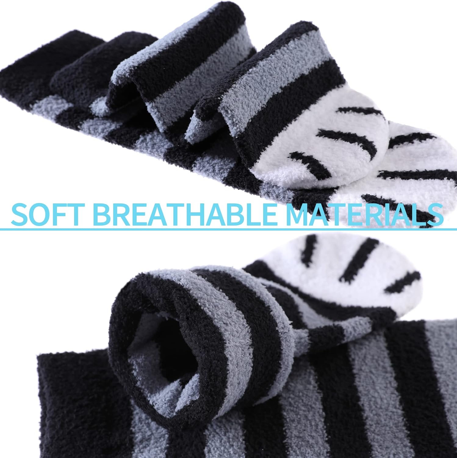 SDBING Crew Socks 6 Pairs Cozy Safe and Fun for Kids