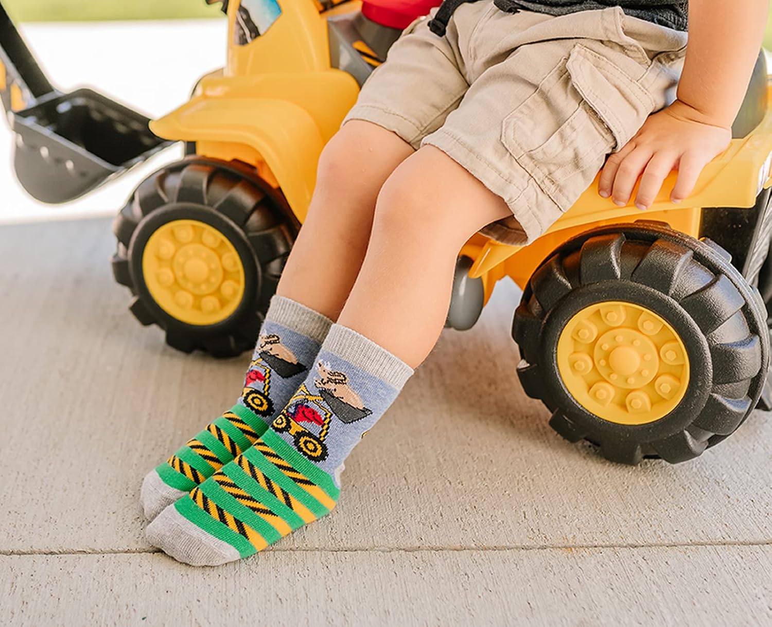 Jefferies Socks Boys Dinosaur Construction Crew Socks 6-Pack