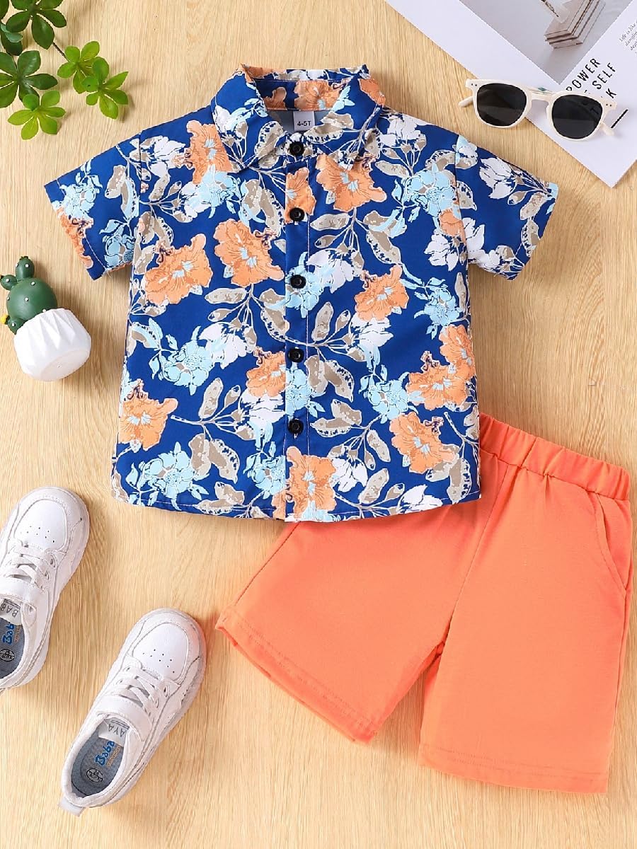 Comfortable Toddler Boy Hawaiian Outfit