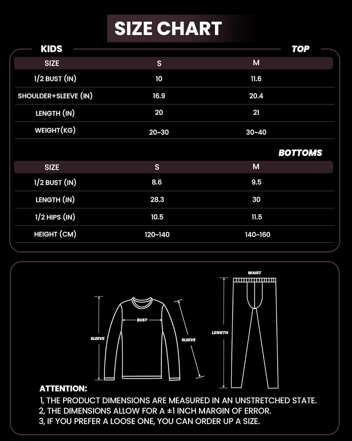 OutdoorMaster Thermal Underwear Set for Kids