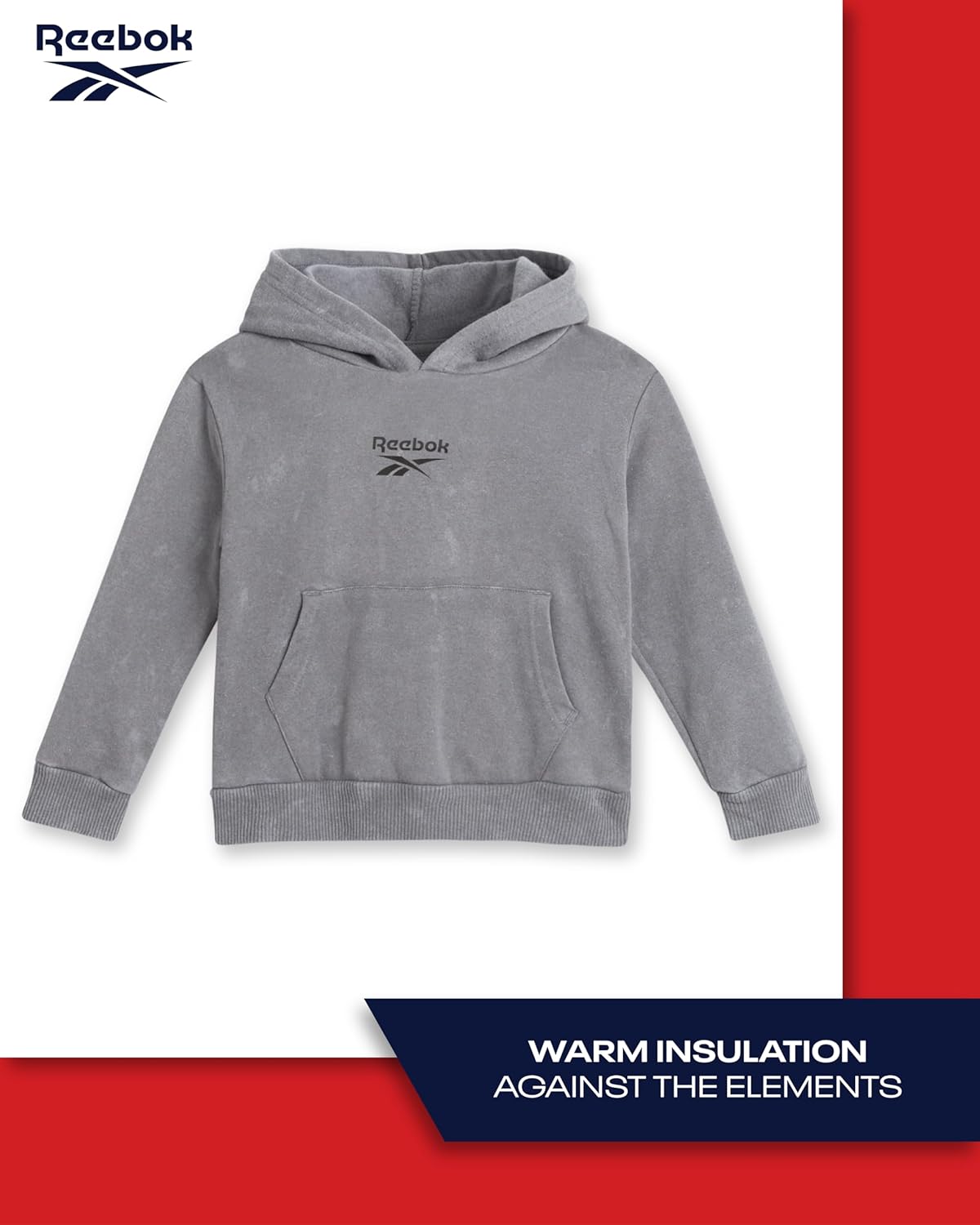 Reebok Baby Boys Efficiently Active Style 2-Piece Fleece Hoodie Jogger Sweatpants
