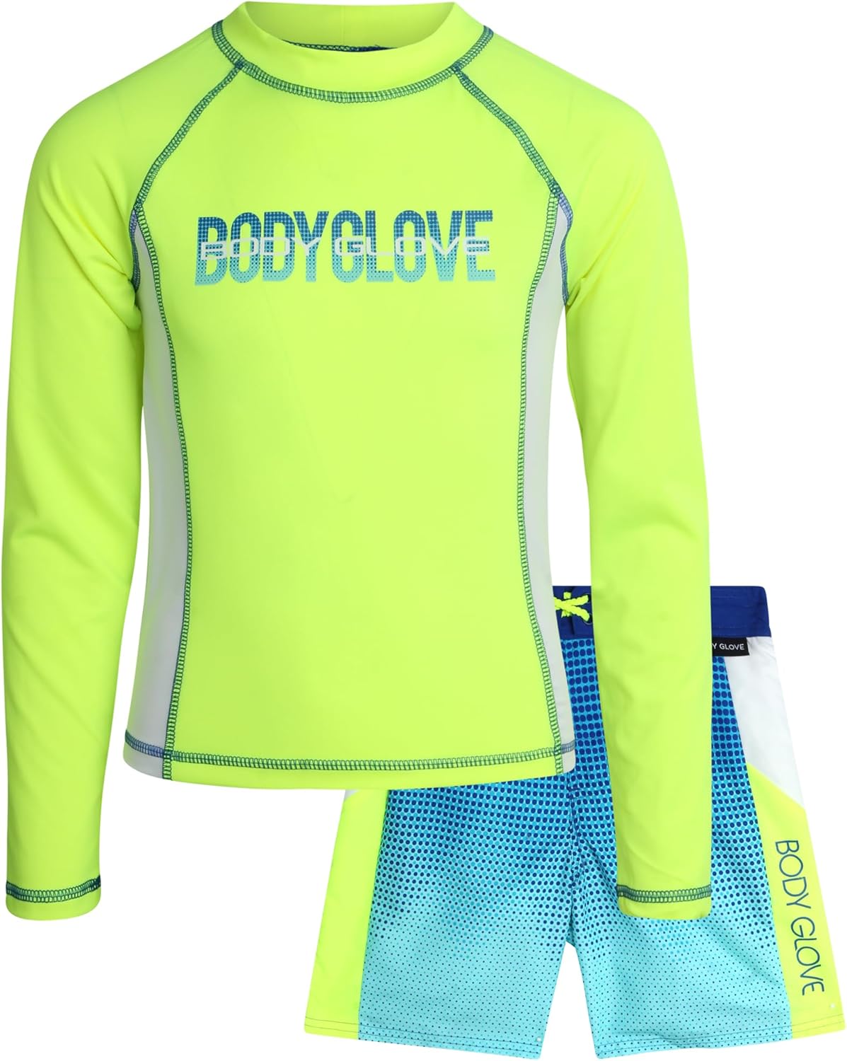 Body Glove Boys Rash Guard Swim Set UPF 50 Protection