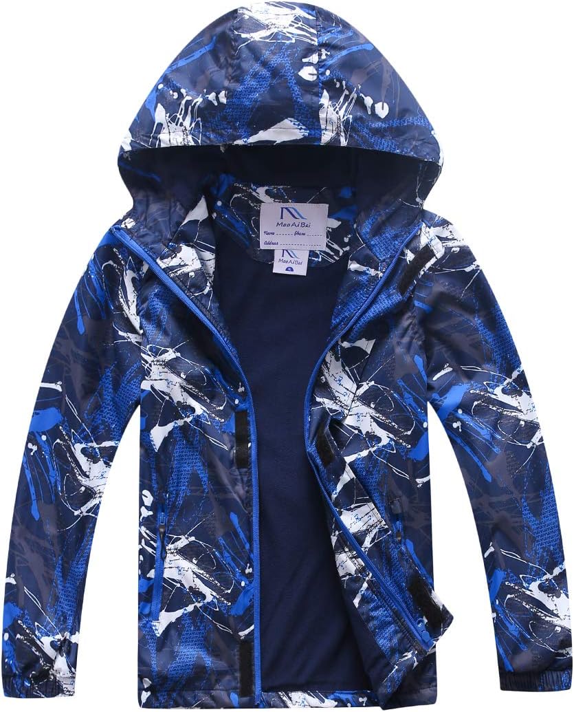 M2C Boys Windproof Fleece Jacket Color Block Style