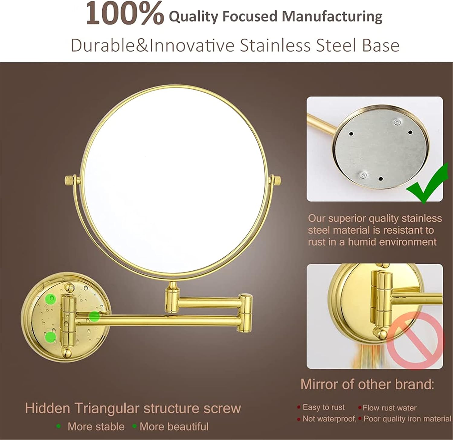 Double-Sided Pro-Mirror for Perfect Beauty Routines