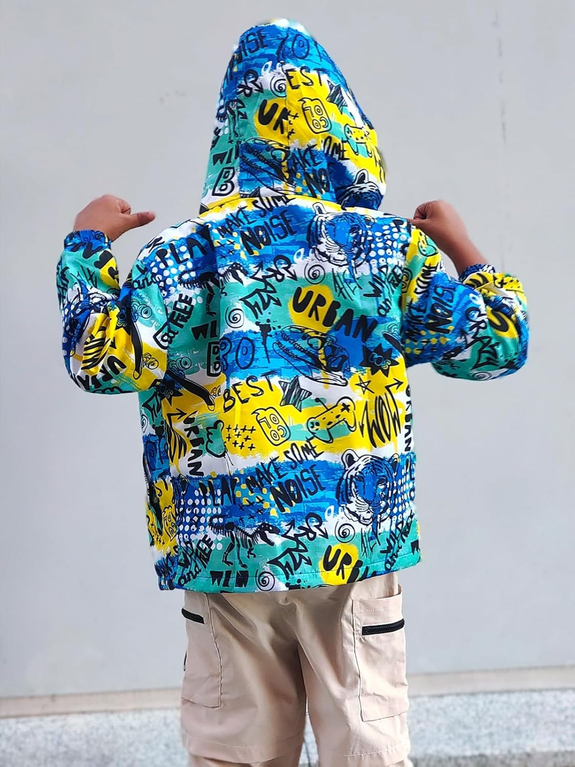 Estamico Boys Windproof Jacket Waterproof 4T-12Y