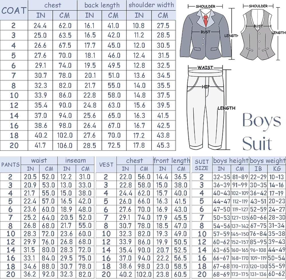 Boys Slim Fit Communion Suit Blazer Pants Set