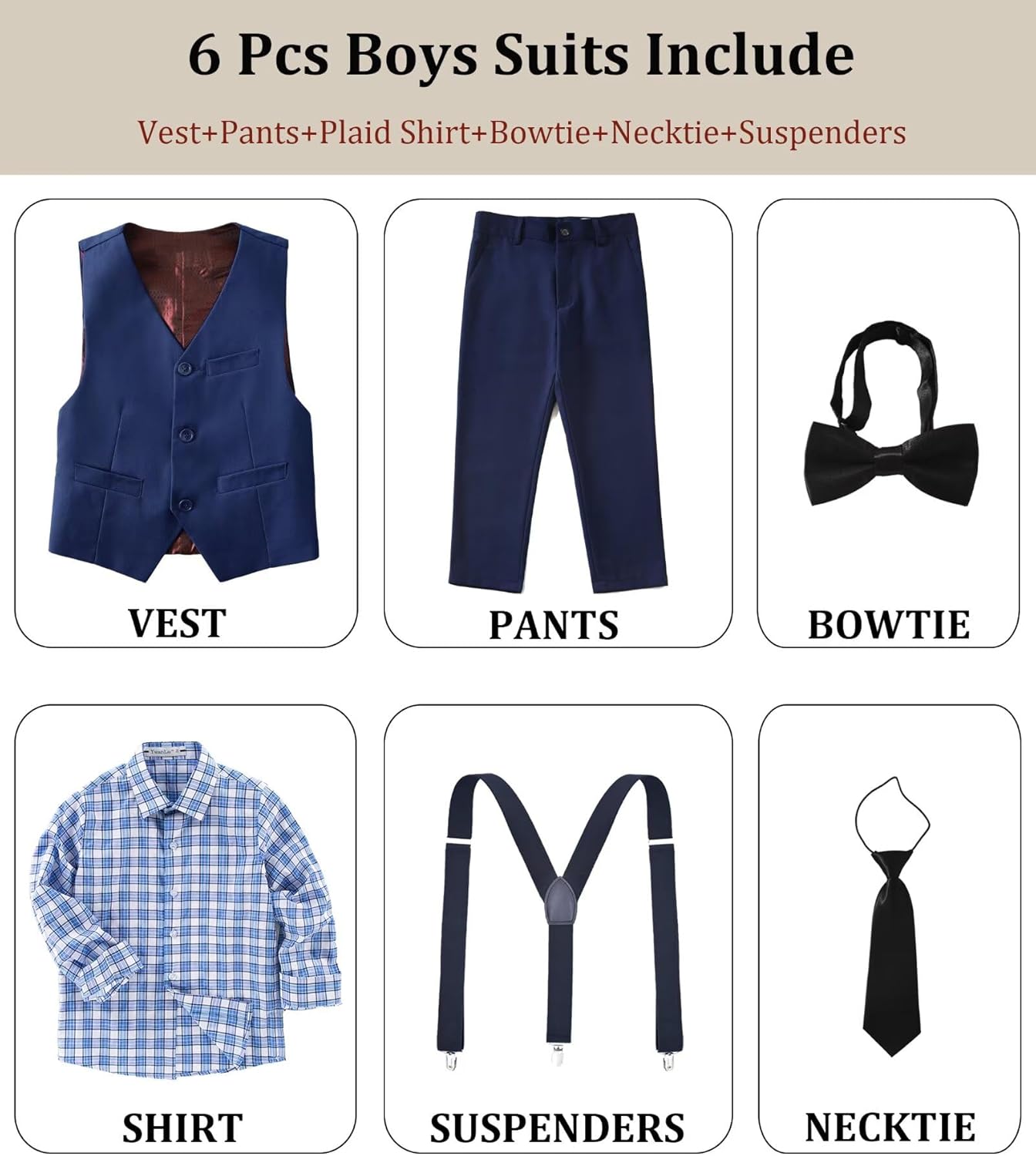 Adjustable Boys Tuxedo Suits for formal events