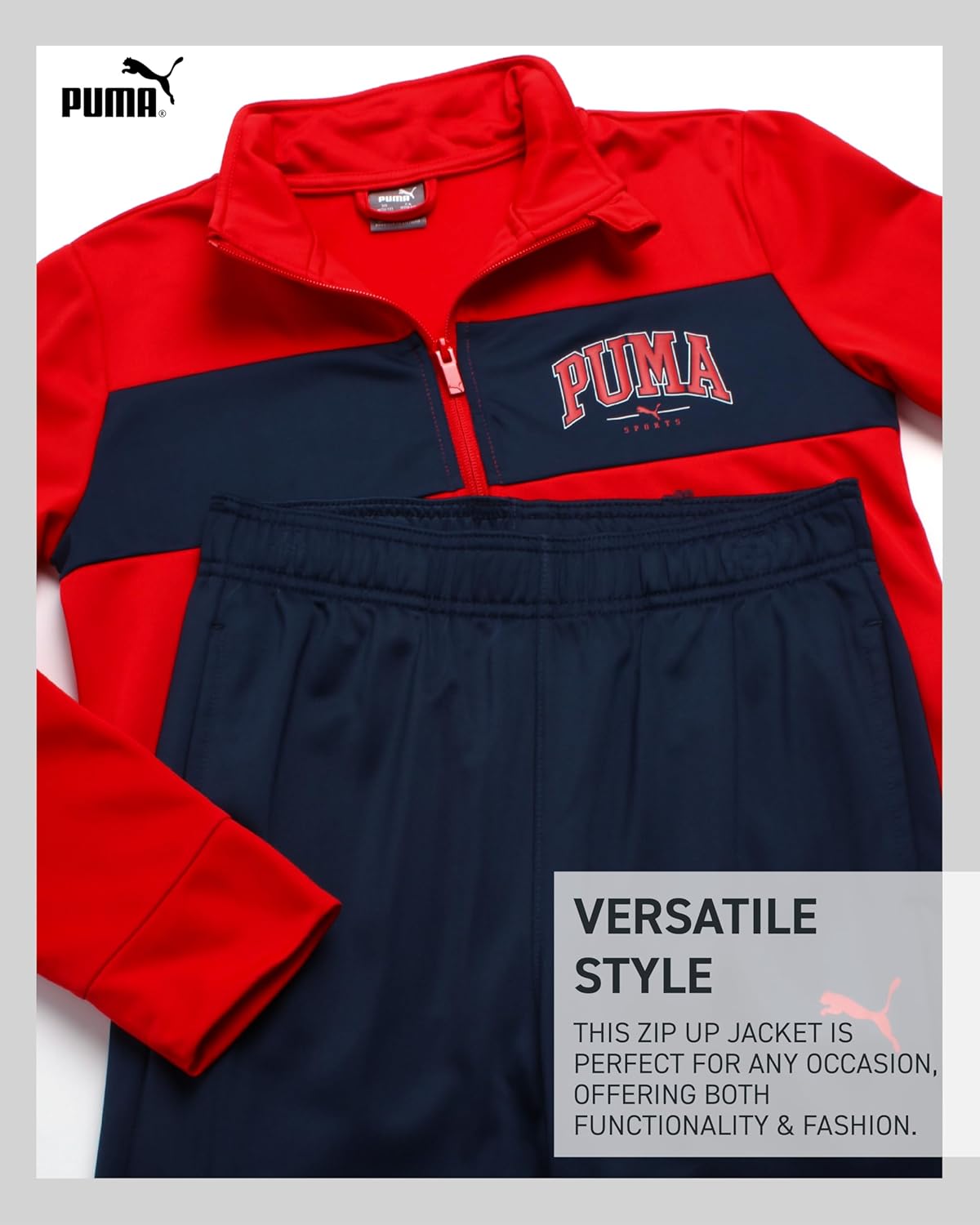 PUMA Boys 2-Piece Tricot Athletic Set