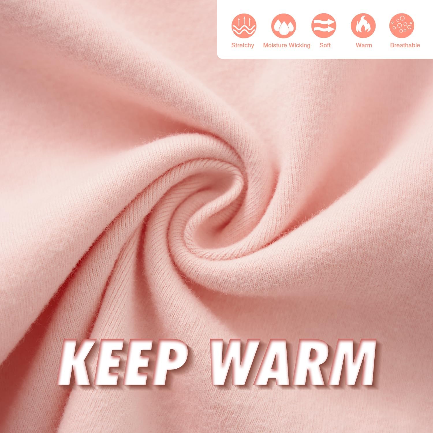 DOOVID Thermal Underwear Sets for Kids boys girls