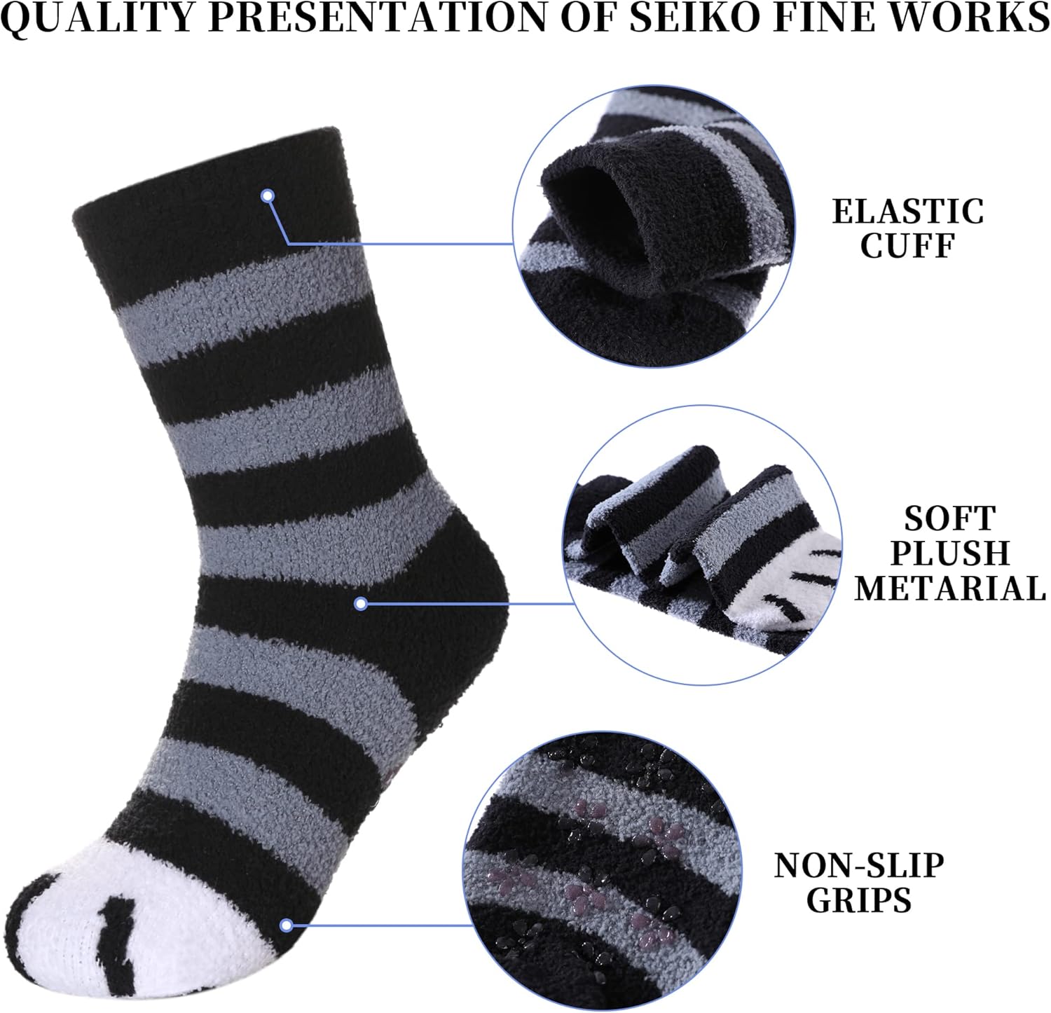 SDBING Crew Socks 6 Pairs Cozy Safe and Fun for Kids