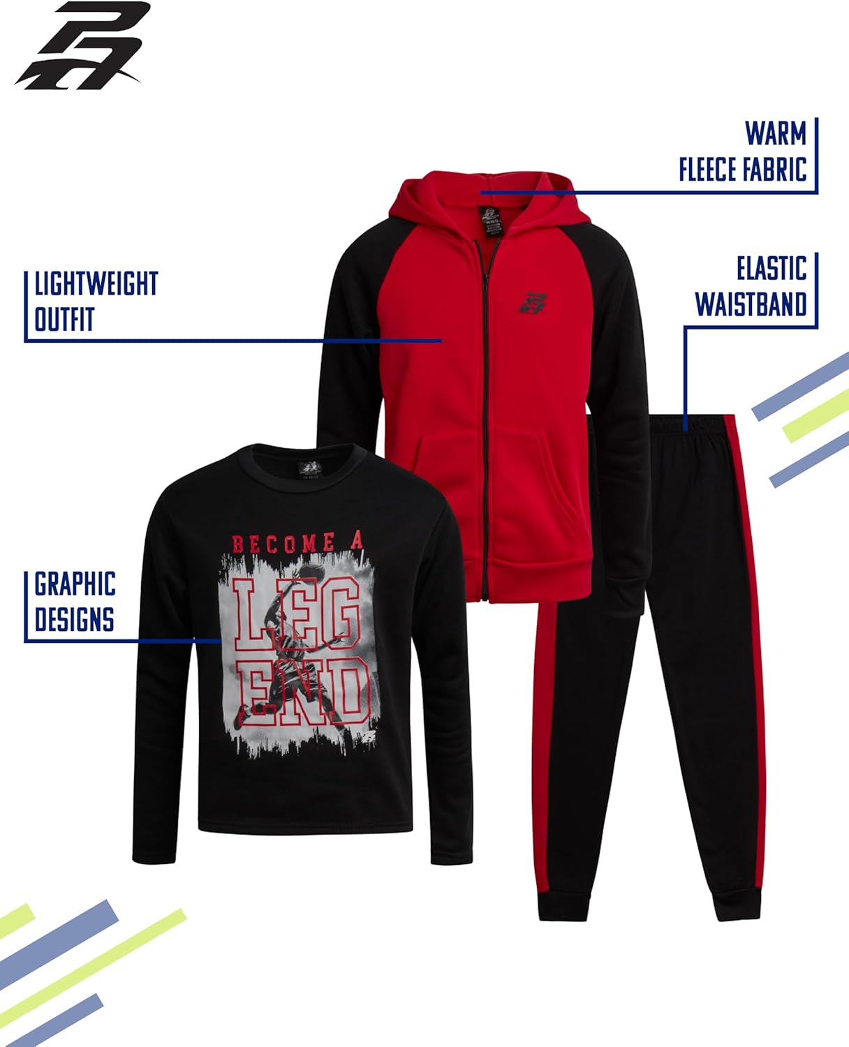 Pro Athlete Boys Joggers Set - Performance-Packed_compile