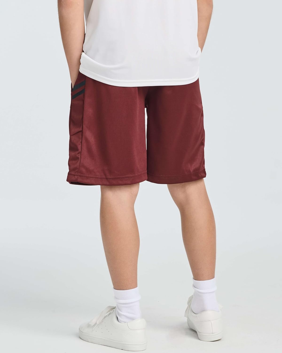 Real Essentials 5 Pack Boys Basketball Shorts with Pockets