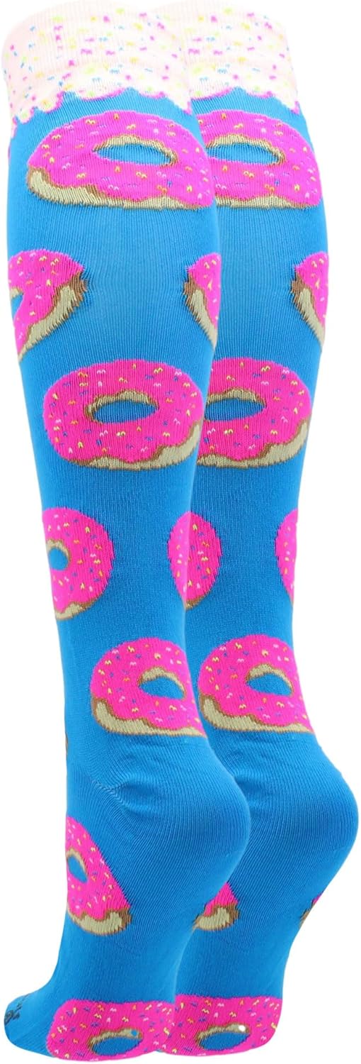MadSportsStuff Donut Socks Pink Frosting Sprinkles