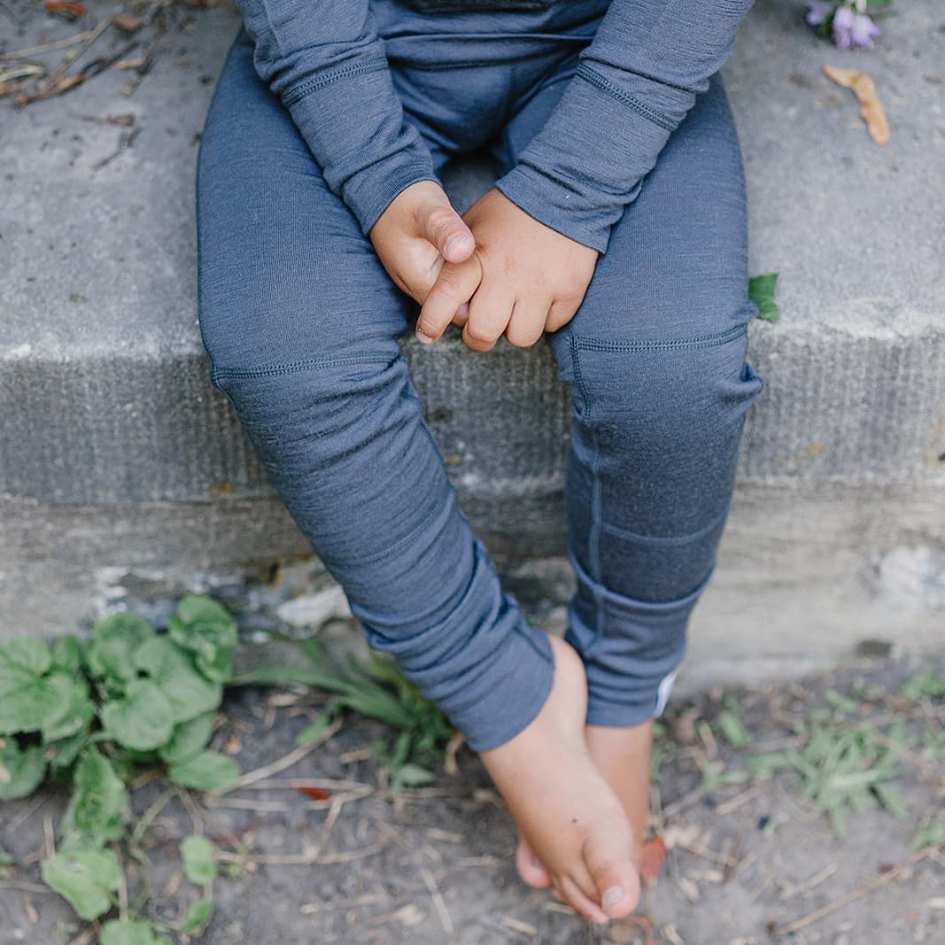 Woolino Merino Wool Kids Leggings - Soft Thermal Base Layer