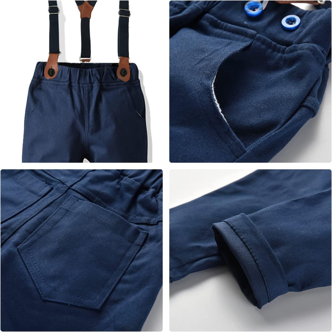 Volunboy Toddler Formal Set with Bowtie and suspenders