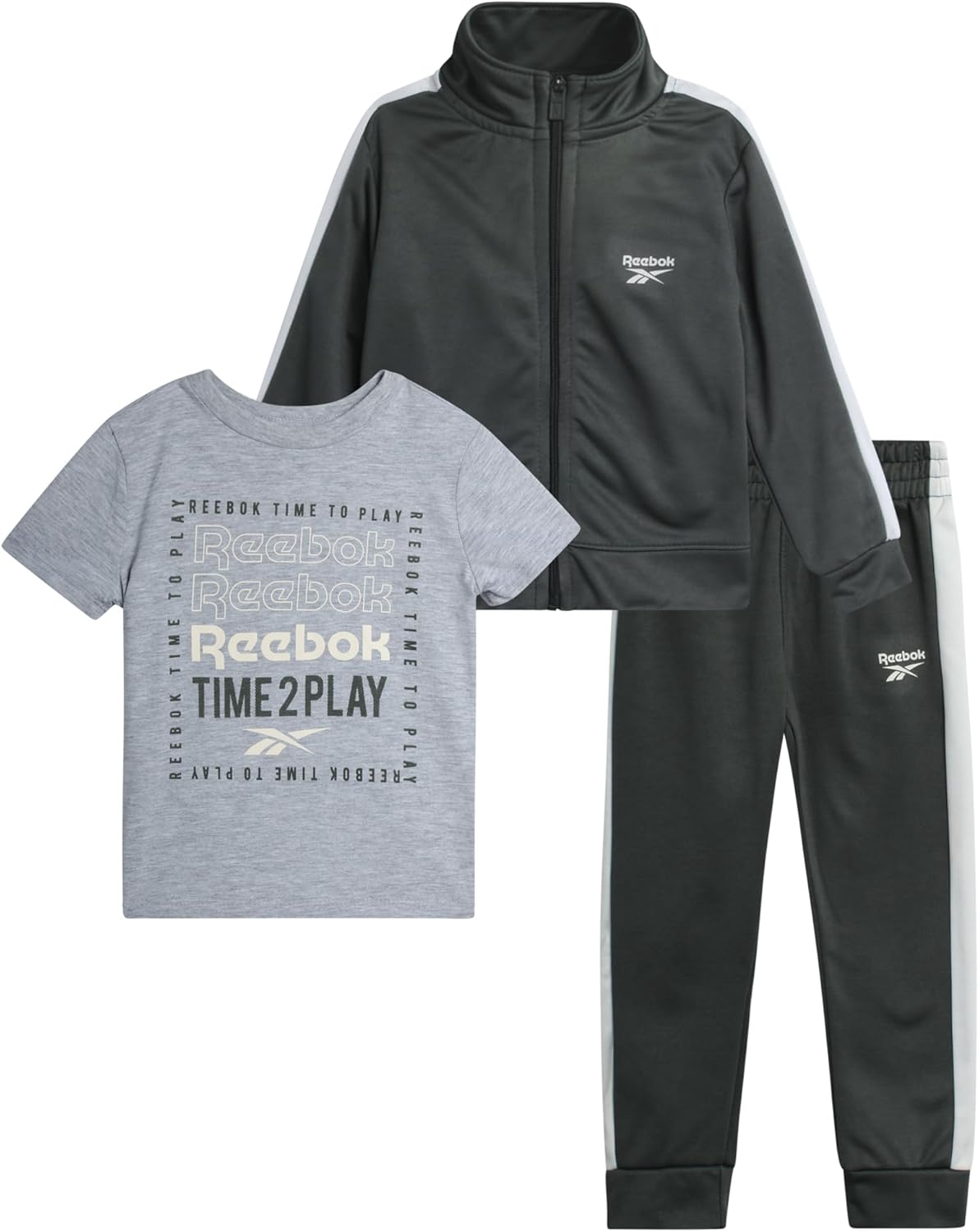 Reebok Boys Tracksuit Set - comfy athletic outfit for boys 12M-7