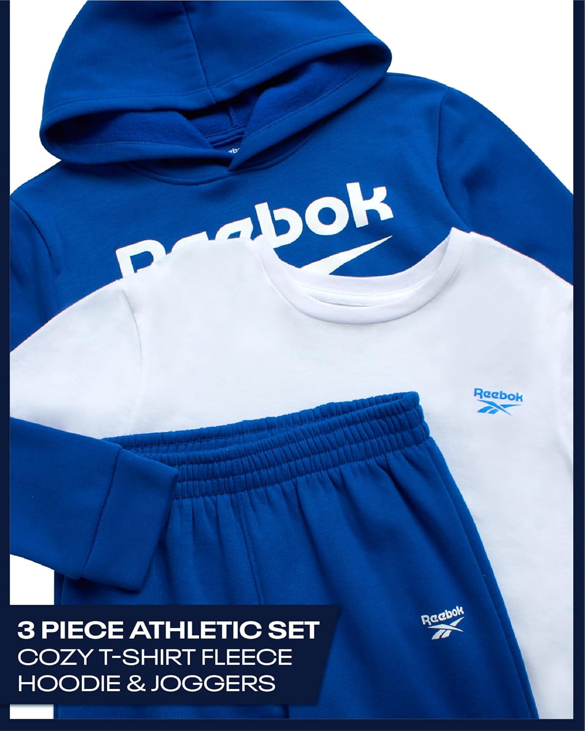 Reebok Boys Active Activate Set Pullover Jogger T-Shirt Perfect for Action