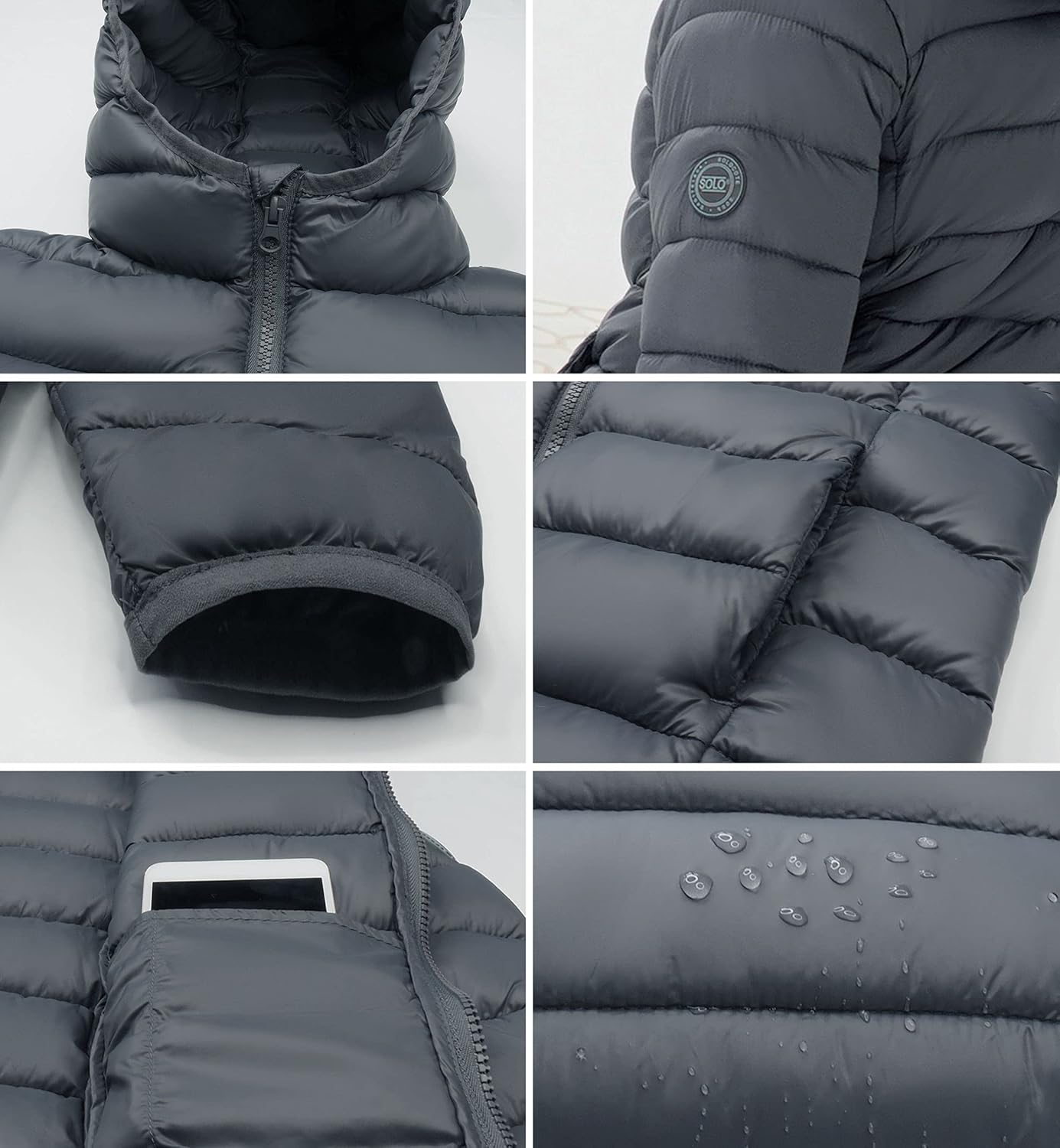 SOLOCOTE Girls Winter Coats Lightweight Packable Jacket
