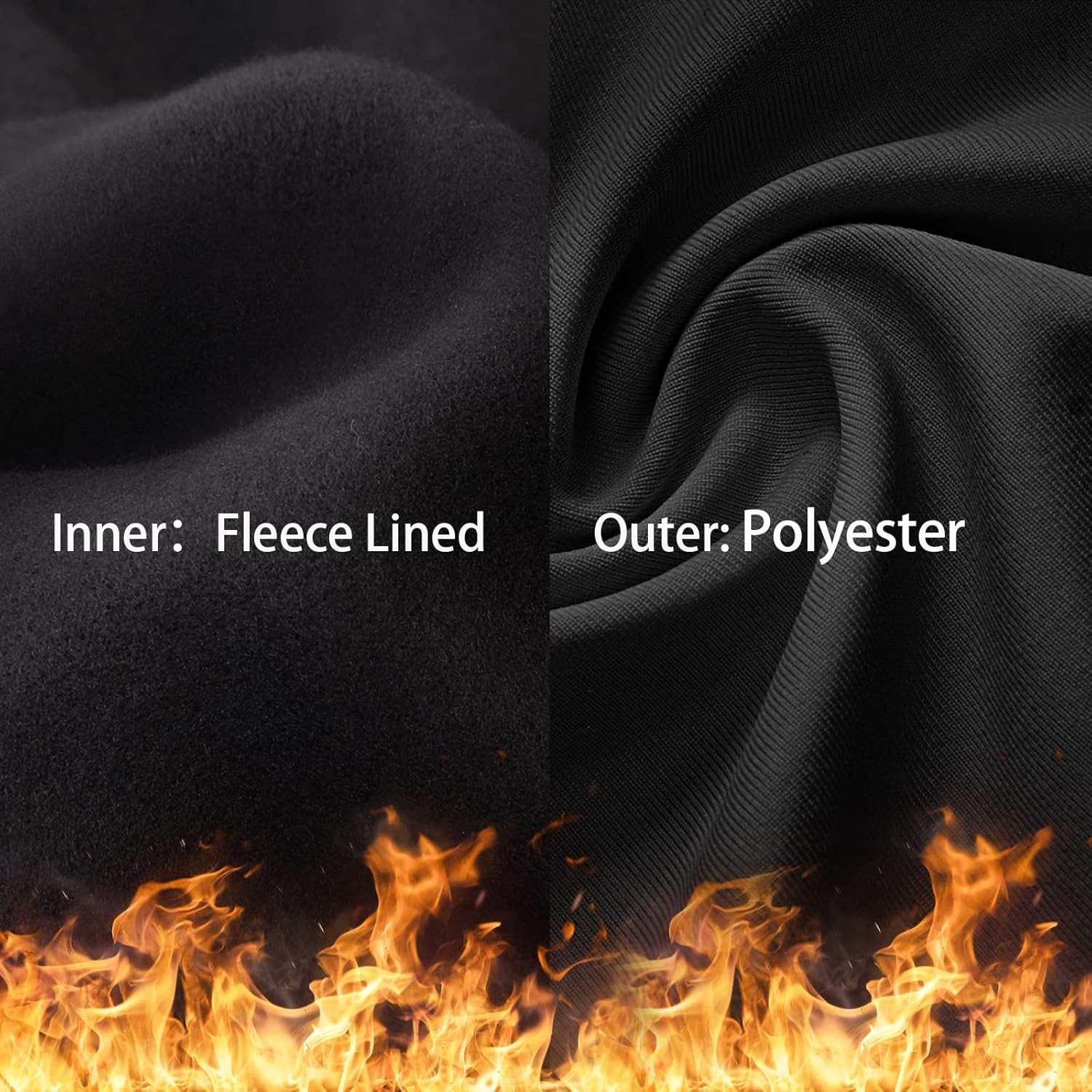 Youth Thermal Compression Shirt Fleece Lined Turtle Neck Active Base Layer 1