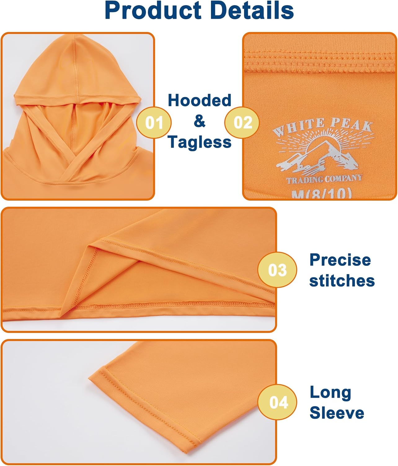 4-Piece Dry Fit Long Sleeve Hoodie for Boys