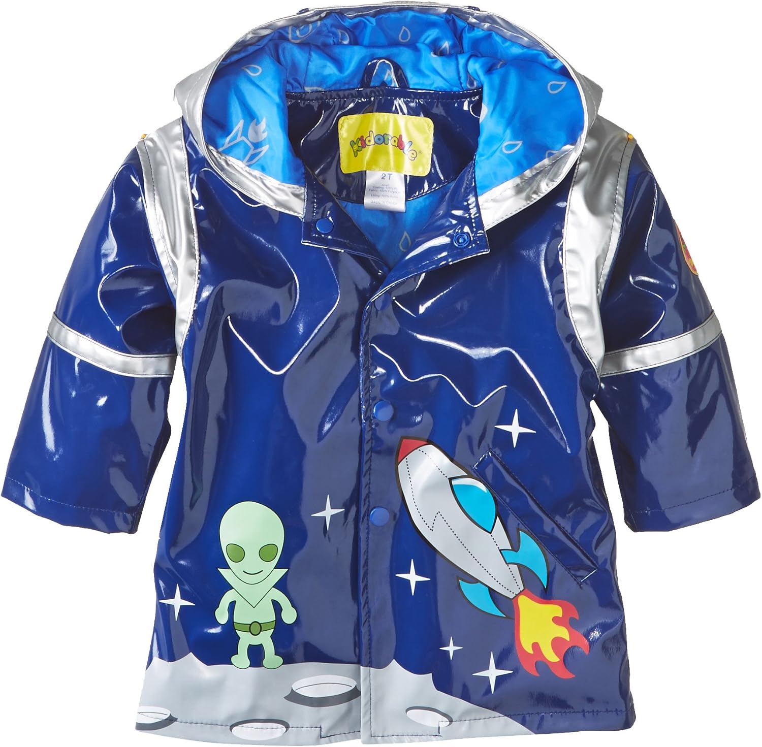 Kidorable Blue Space Hero All Weather Raincoat for Boys